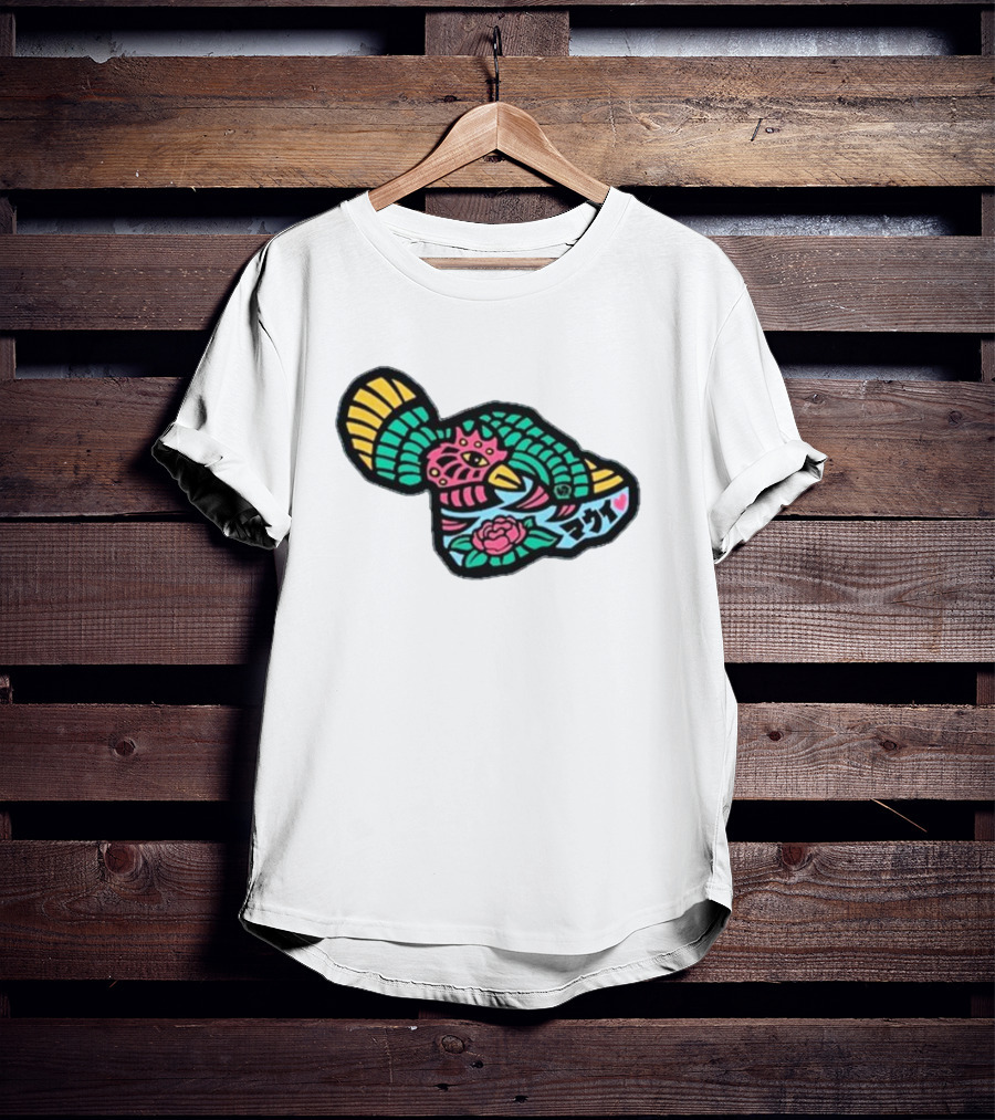 Sumofish Maui Kanji Flower Phoenix T-Shirt
