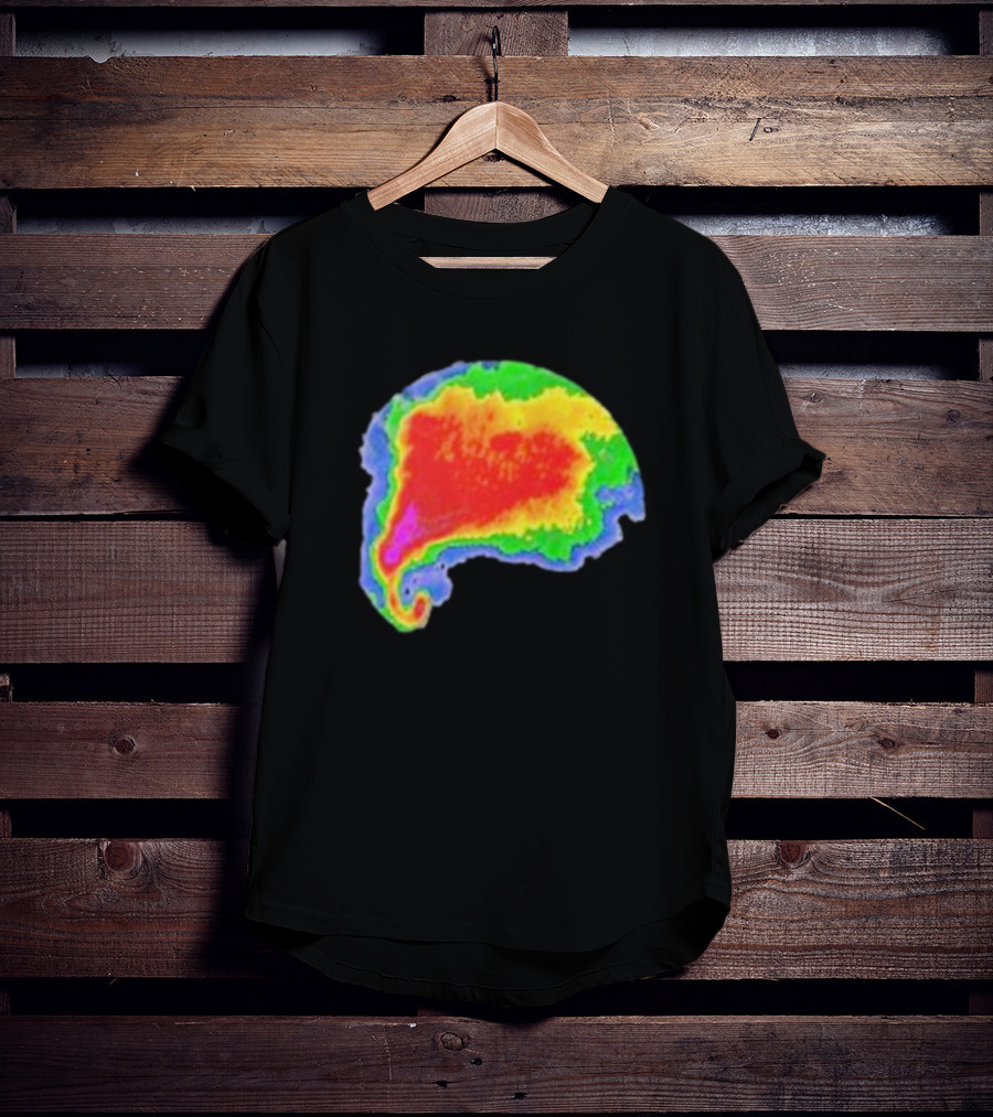 Supercell Weather Radar Heat Map Storm Formation T-Shirt
