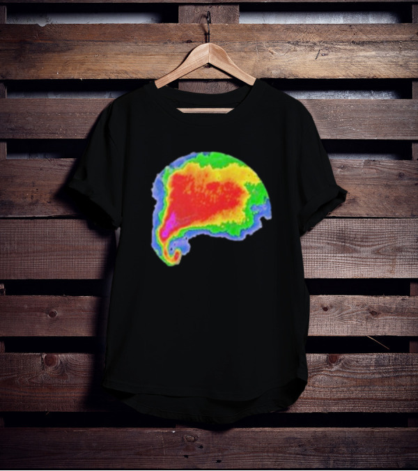 Supercell Weather Radar Heat Map Storm Formation T-Shirt