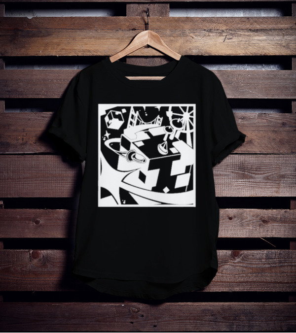 Tallulah Richarlyson Tilin QSMP Egg Surreal Cityscape Blocks Space T-Shirt