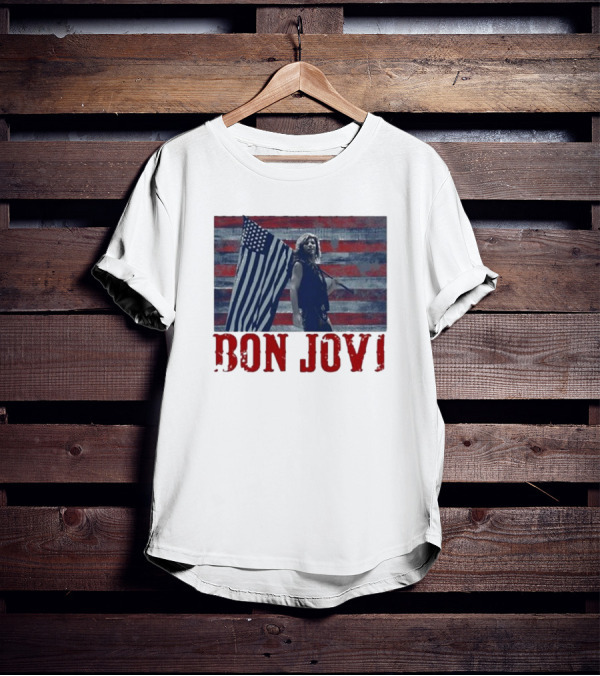 Bon Jovi American Flag T-Shirt