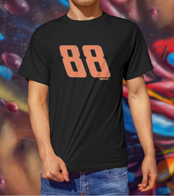 NASCAR Dale Earnhardt Jr. #88 Black Franklin 47 Racing T-Shirt