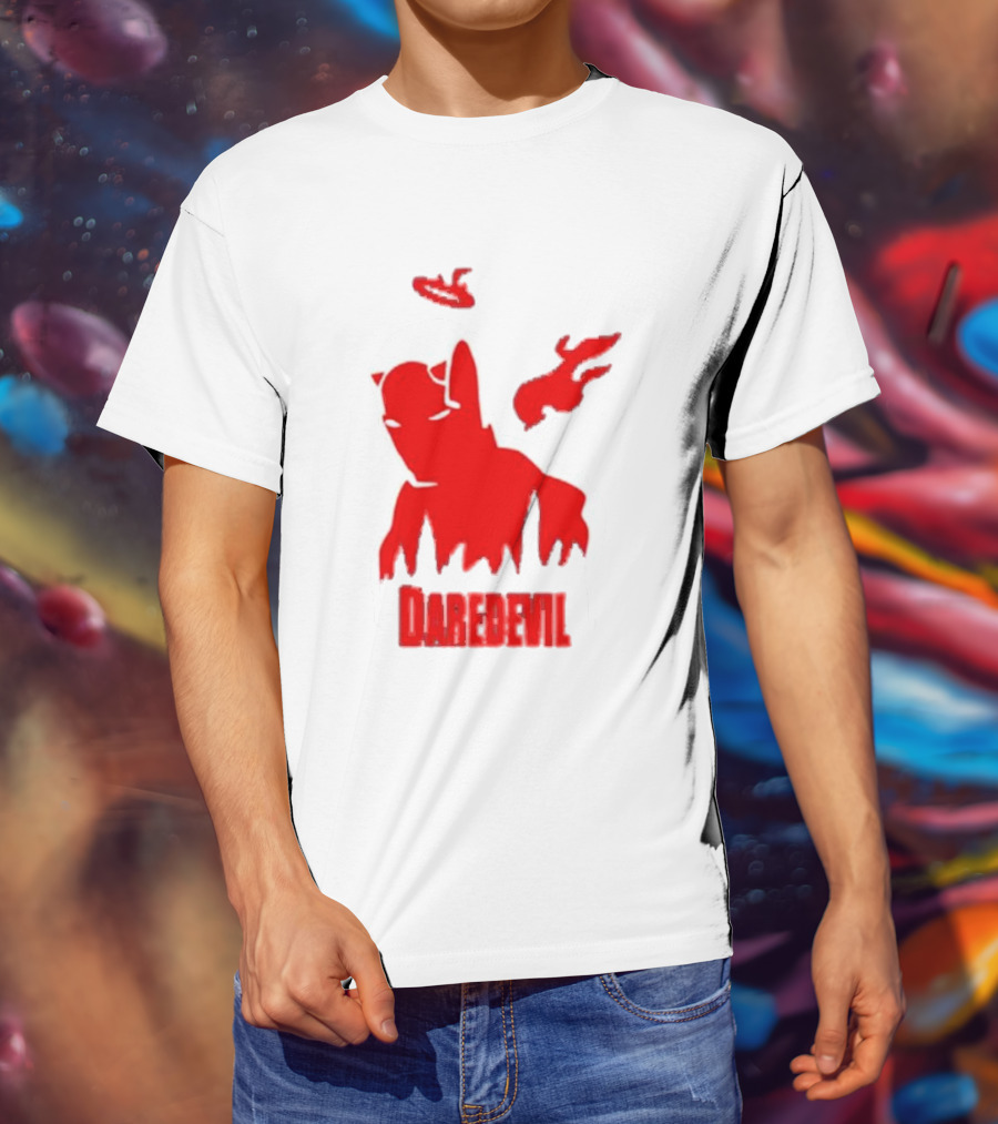 Daredevil Born Again Marvel Studios Iconic Red Flame T-Shirt