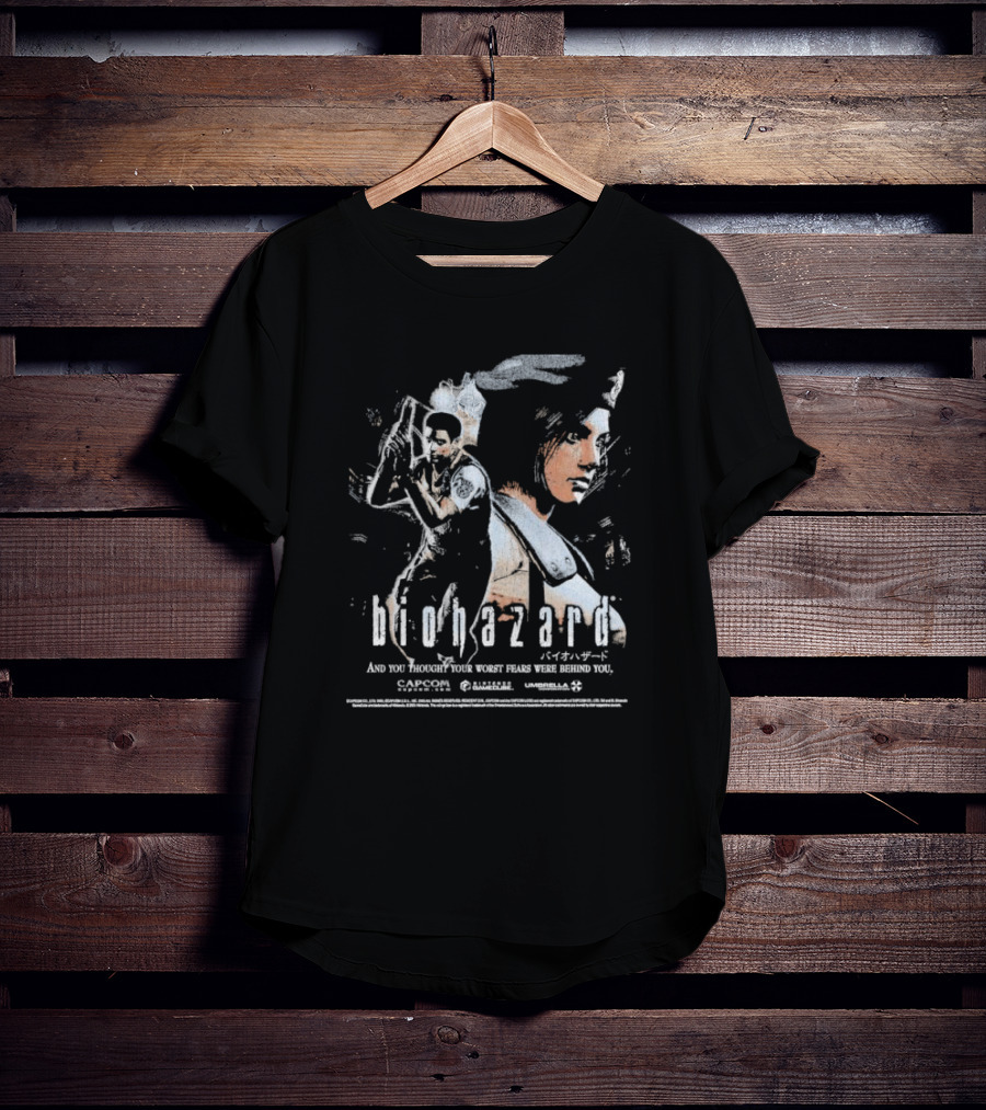 Biohazard And You Thought Your Worst Fears Were Behind You Capcom Resident Evil Umbrella T-Shirt
