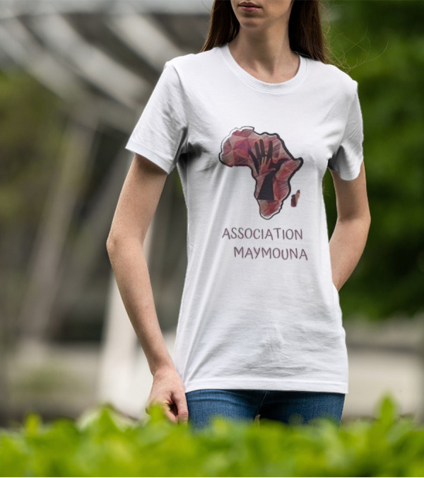 Association Maymouna Africa Map With Hand T-Shirt