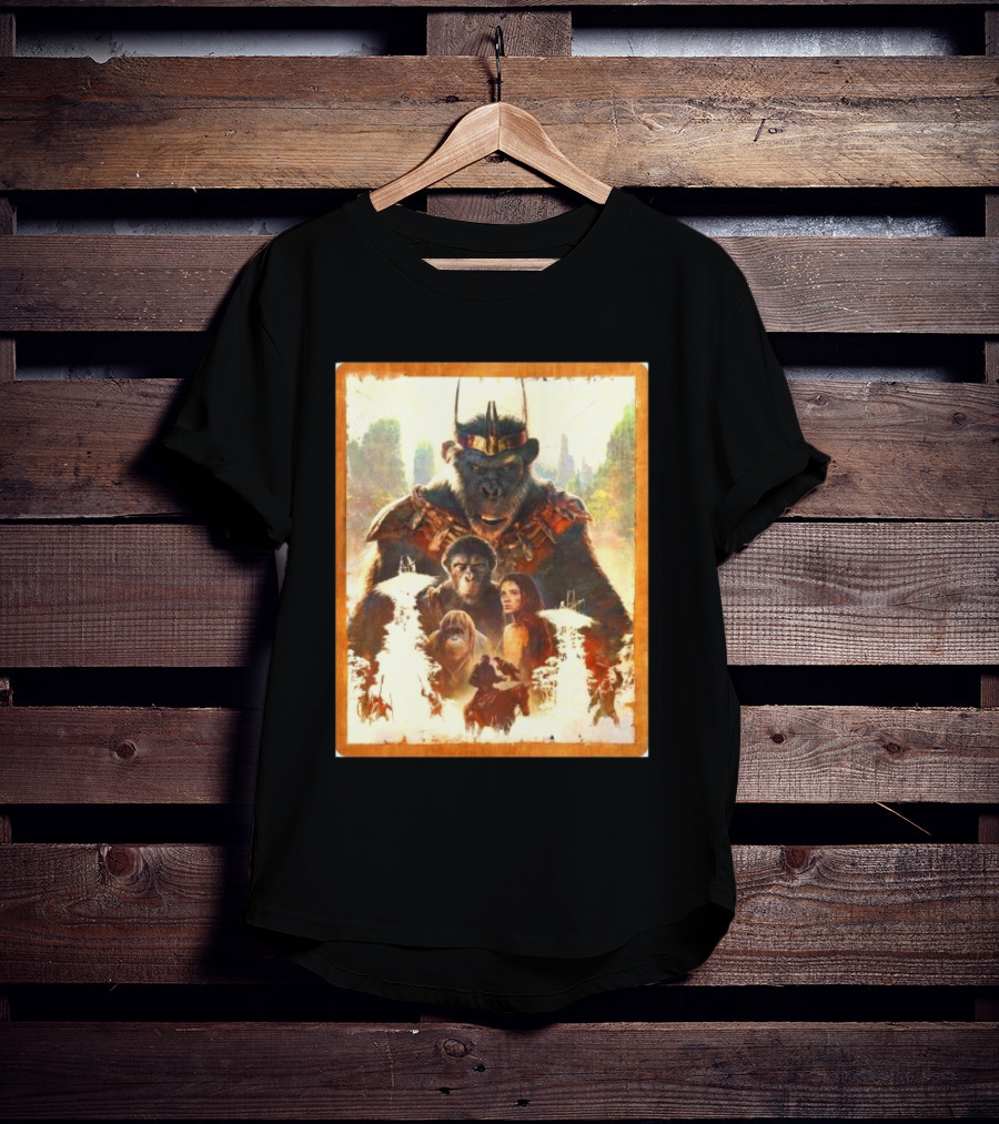 Kingdom Of The Planet Of The Apes Powerful Leadership Apes And Human Alliance T-Shirt