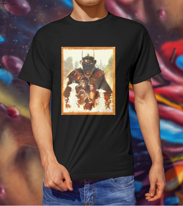 Kingdom Of The Planet Of The Apes Powerful Leadership Apes And Human Alliance T-Shirt