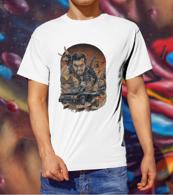 Krisna Okky Mad Max Apocalyptic Road Warrior Scene T-Shirt