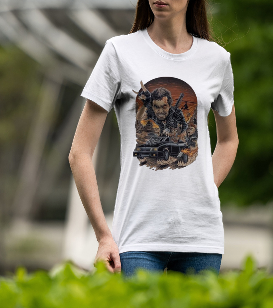 Krisna Okky Mad Max Apocalyptic Road Warrior Scene T-Shirt