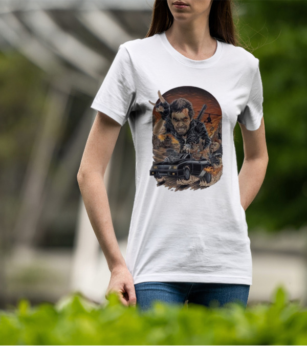 Krisna Okky Mad Max Apocalyptic Road Warrior Scene T-Shirt