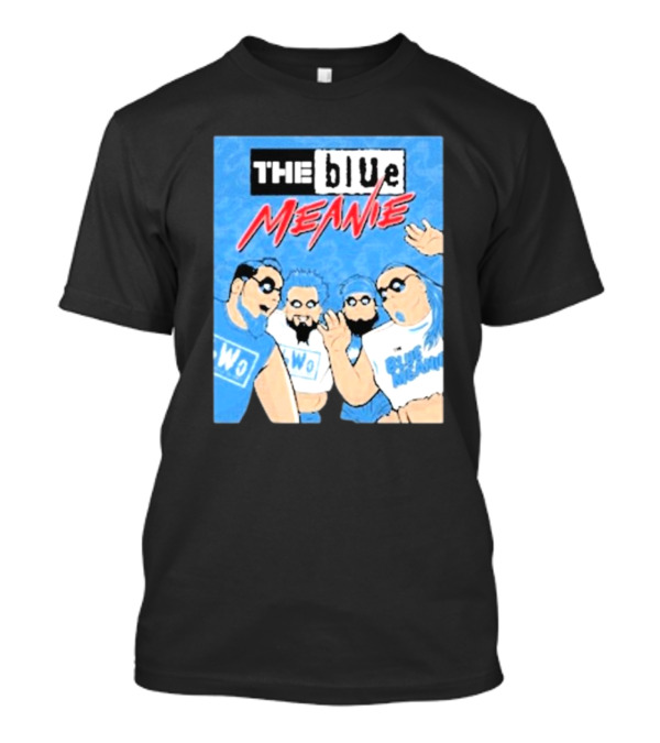 The Blue Meanie NWo Wrestling Comic Style Group T-Shirt