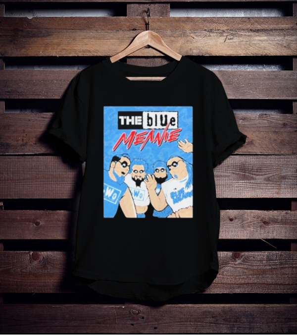 The Blue Meanie NWo Wrestling Comic Style Group T-Shirt