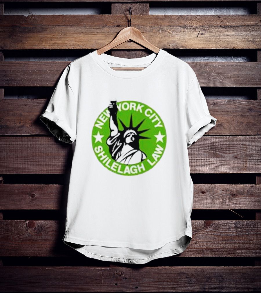 New York City Shilelagh Law Statue Of Liberty Beer T-Shirt