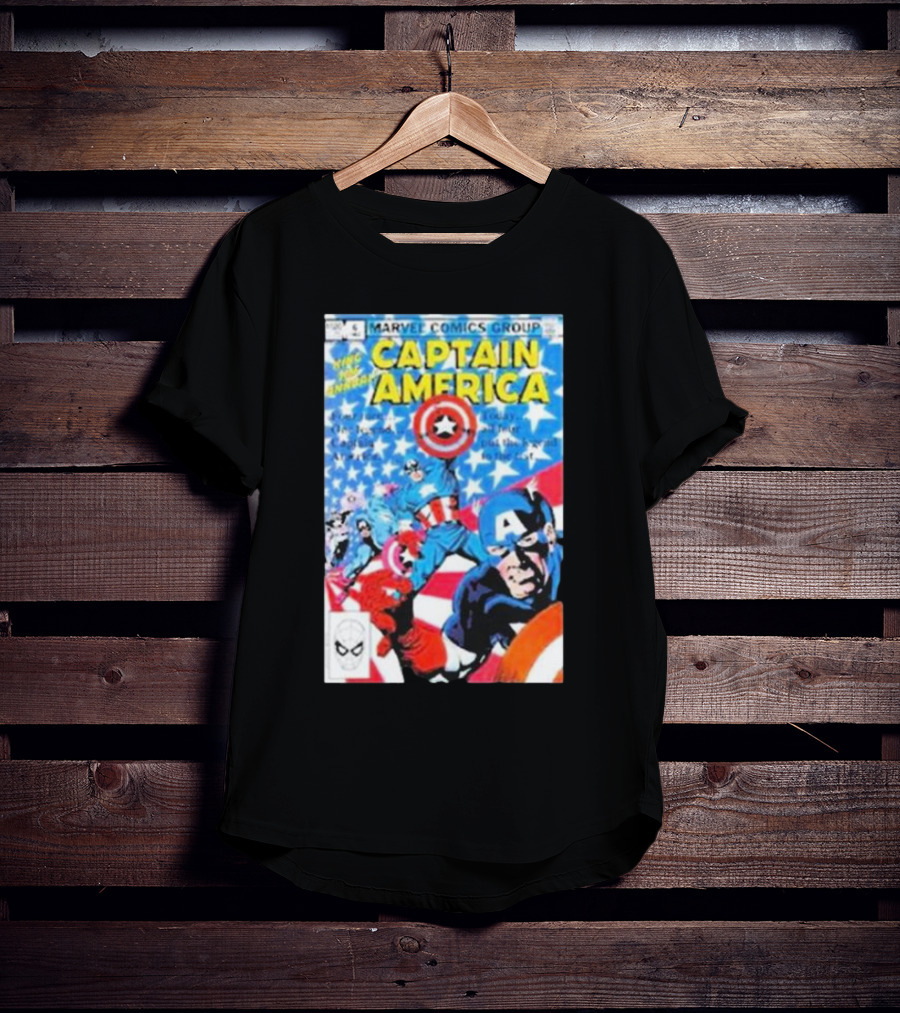 MARVEL COMICS GROUP CAPTAIN AMERICA VINTAGE COVER ROCKOFFTRADE MERCH T-Shirt