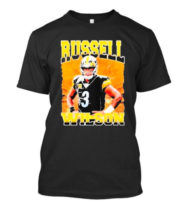 Russell Wilson Vintage Steelers Colors T-Shirt