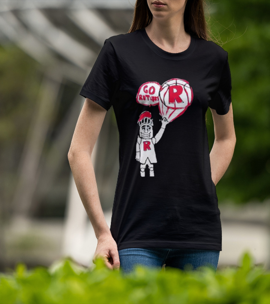 Rutgers Mbb The Blackout Go Rutgers Basketball Knight T-Shirt