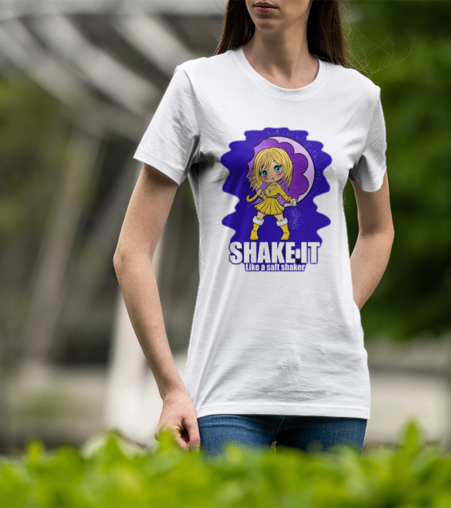 SHAKE IT Like A Salt Shaker Anime Girl T-Shirt