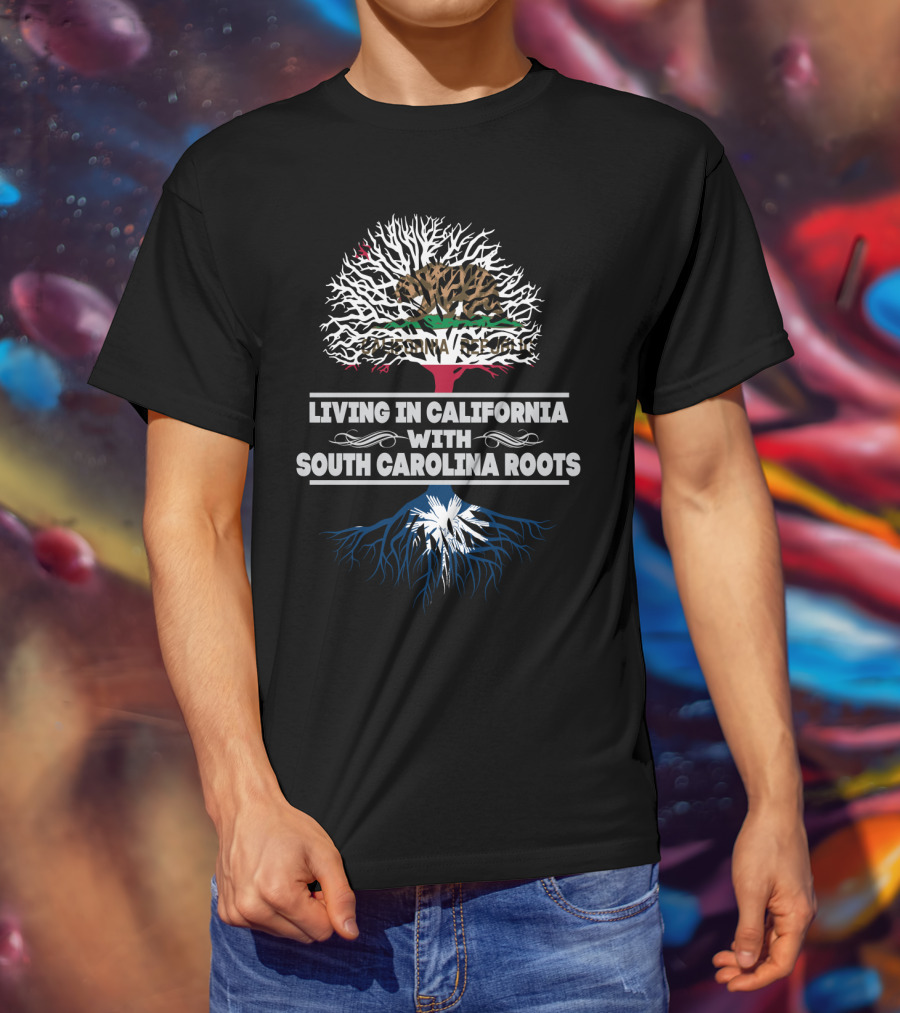 Dual Identity: California Republic Heritage With Deep South Carolina Roots Connection T-Shirt