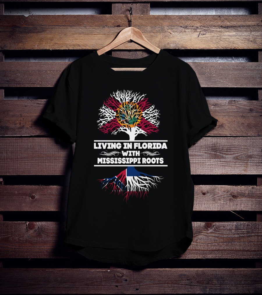 Florida State Pride With Mississippi Heritage Tree T-Shirt