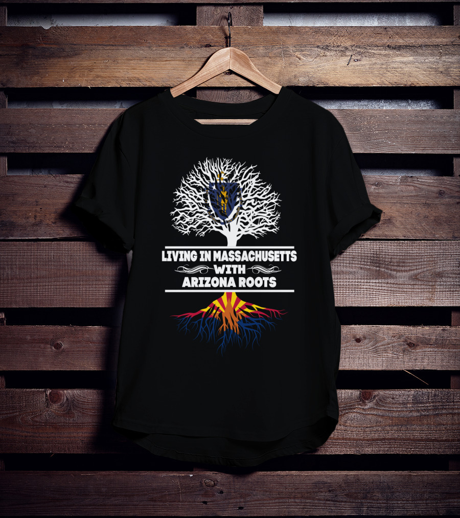 Celebrating New England And Southwestern Heritage: Massachusetts Life And Arizona Ancestry Fusion T-Shirt