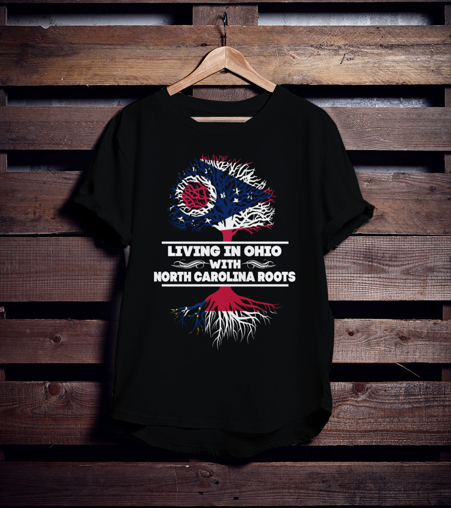 Ohio Pride With North Carolina Heritage Tree Symbolism T-Shirt