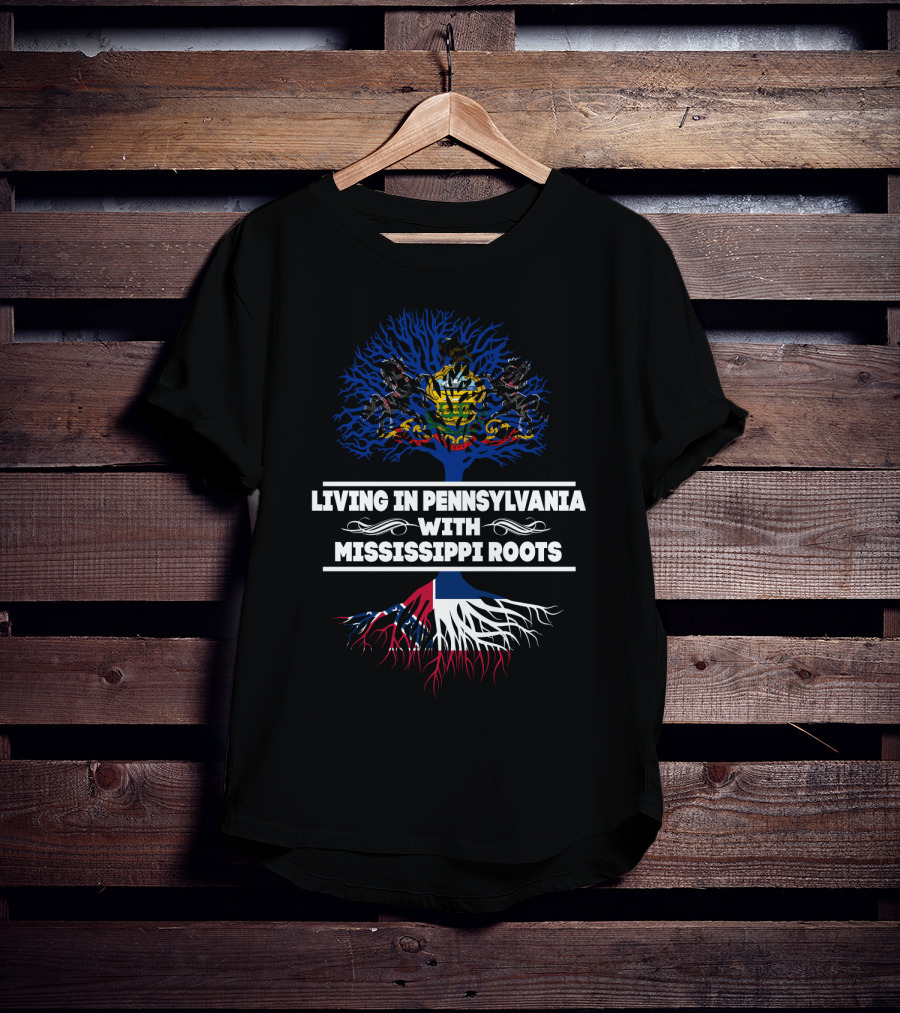 Pennsylvania Heritage Celebrating Mississippi Roots With State Symbolic Tree T-Shirt