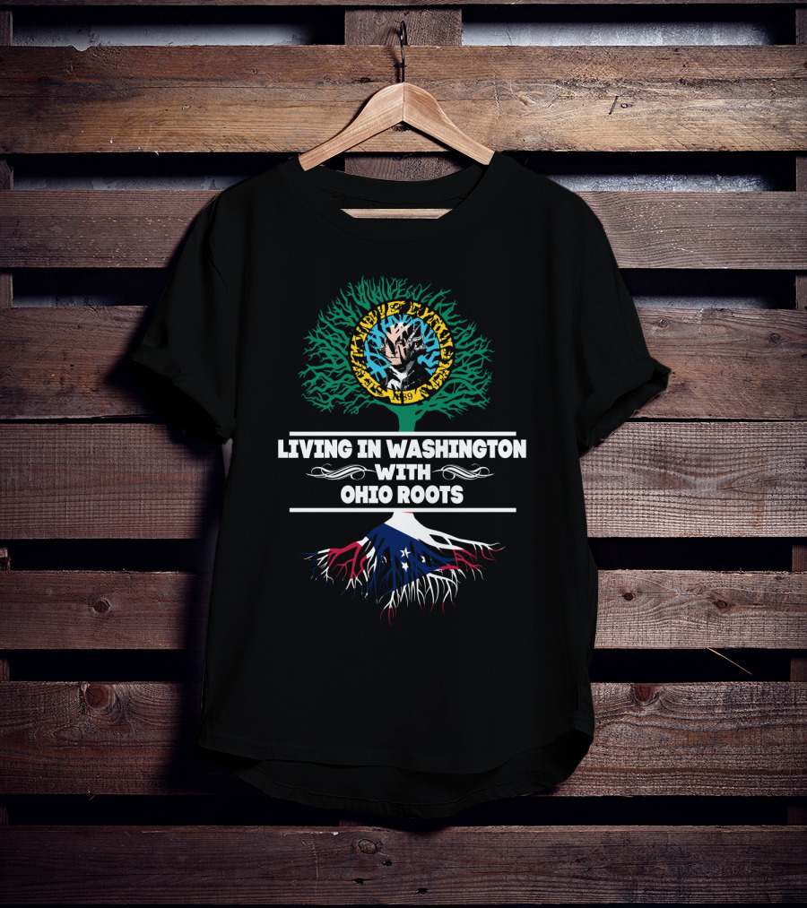Living In Washington With OHIO Roots - Joker Harley Time Lord Comics T-Shirt