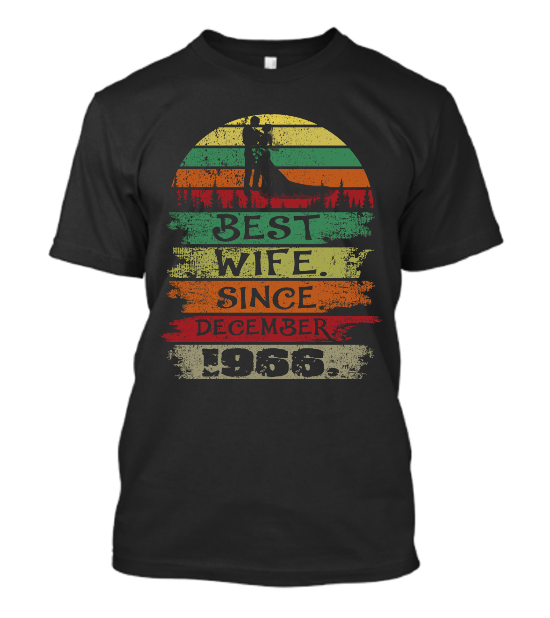 Best Wife Since December 1966 Retro Vintage T-Shirt