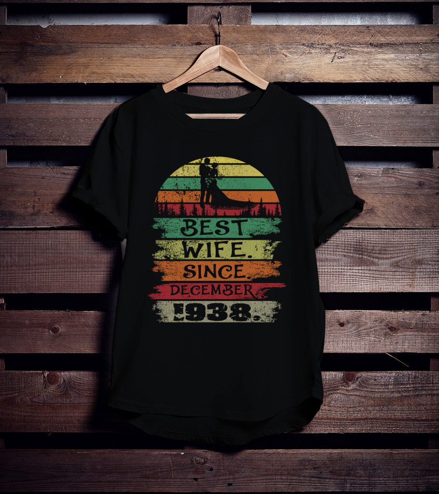 Best Wife Since December 1938 Vintage T-Shirt