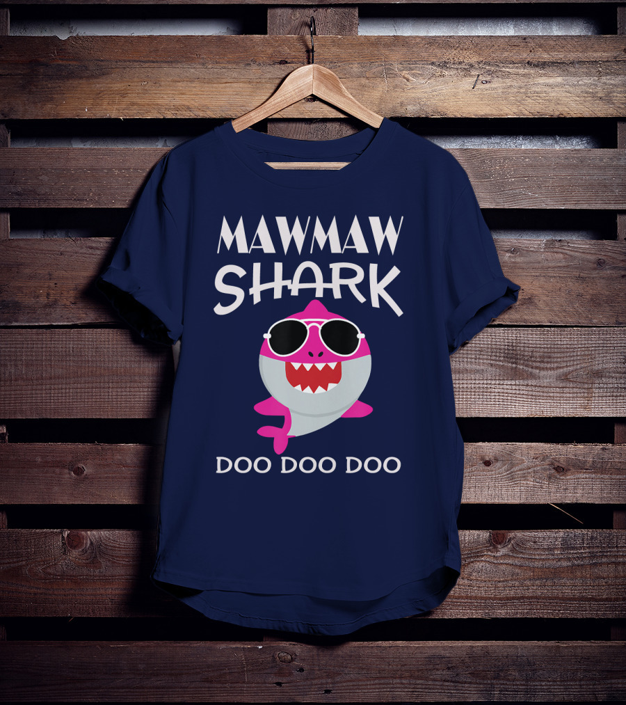 Mawmaw Shark Doo Doo Doo Sunglasses Fun T-Shirt