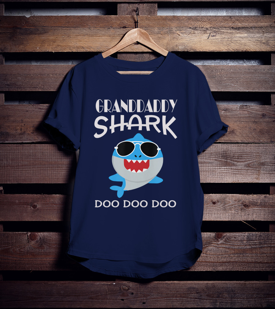 Grandaddy Shark Doo Doo Doo Sunglasses Cool Shark T-Shirt
