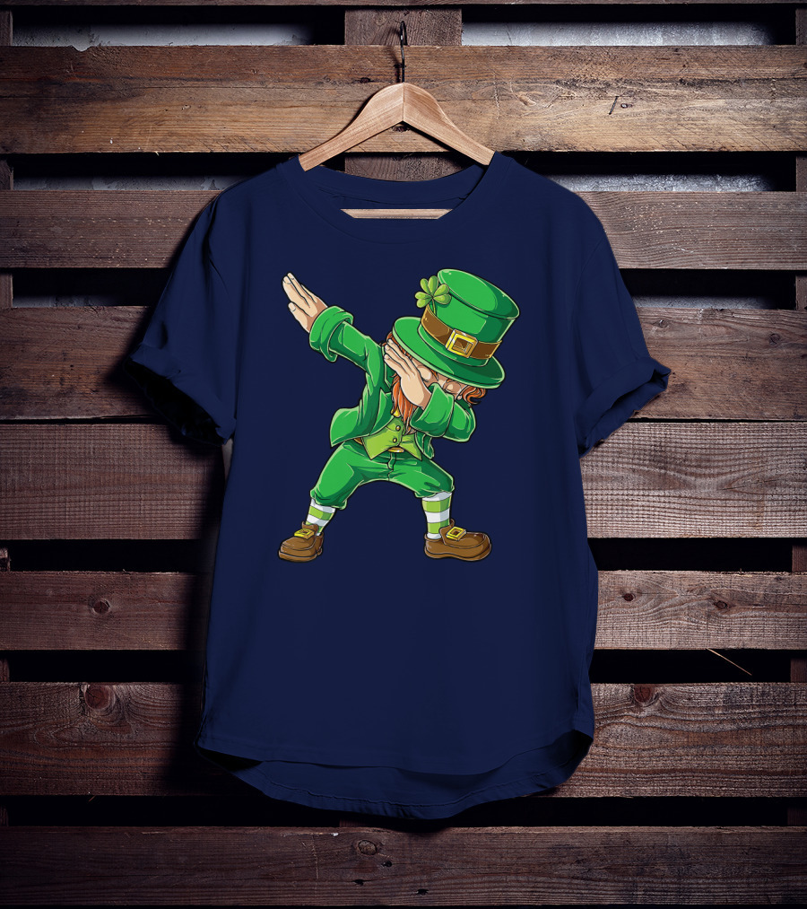 St Patricks Day Leprechaun Dabbing Boys Dab T-Shirt