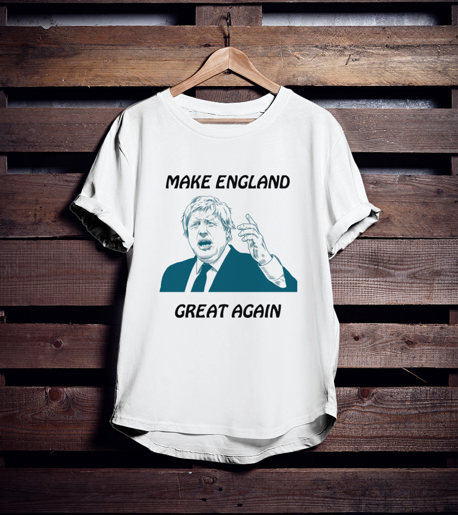 Boris Johnson Make England Great Again Political Commentary Caricature T-Shirt