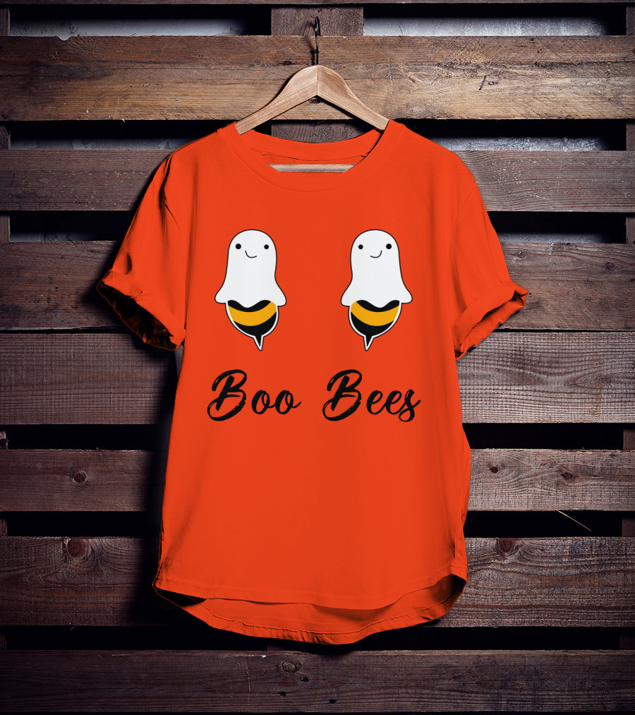 Boo Bees Funny Ghost Bee Pun Halloween T-Shirt
