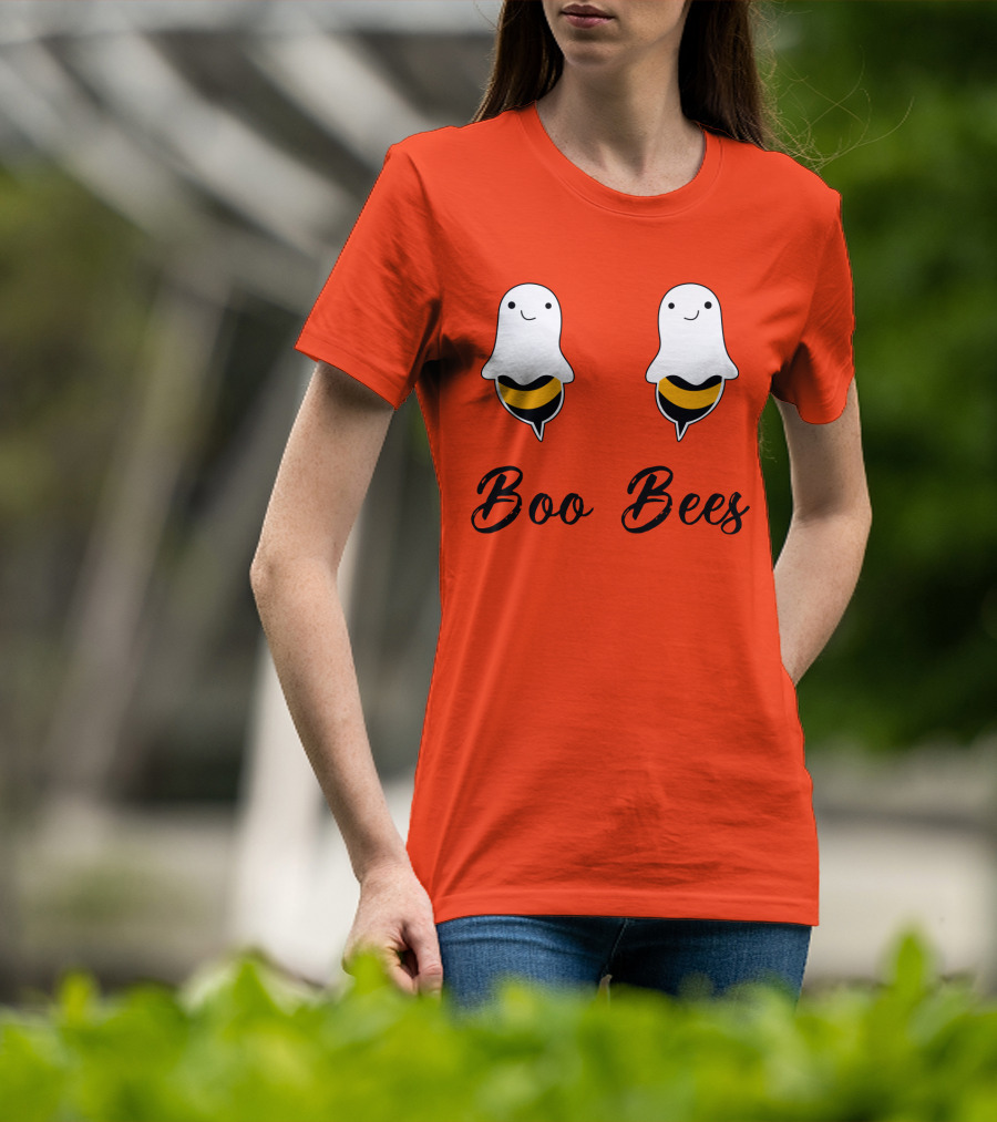 Boo Bees Funny Ghost Bee Pun Halloween T-Shirt