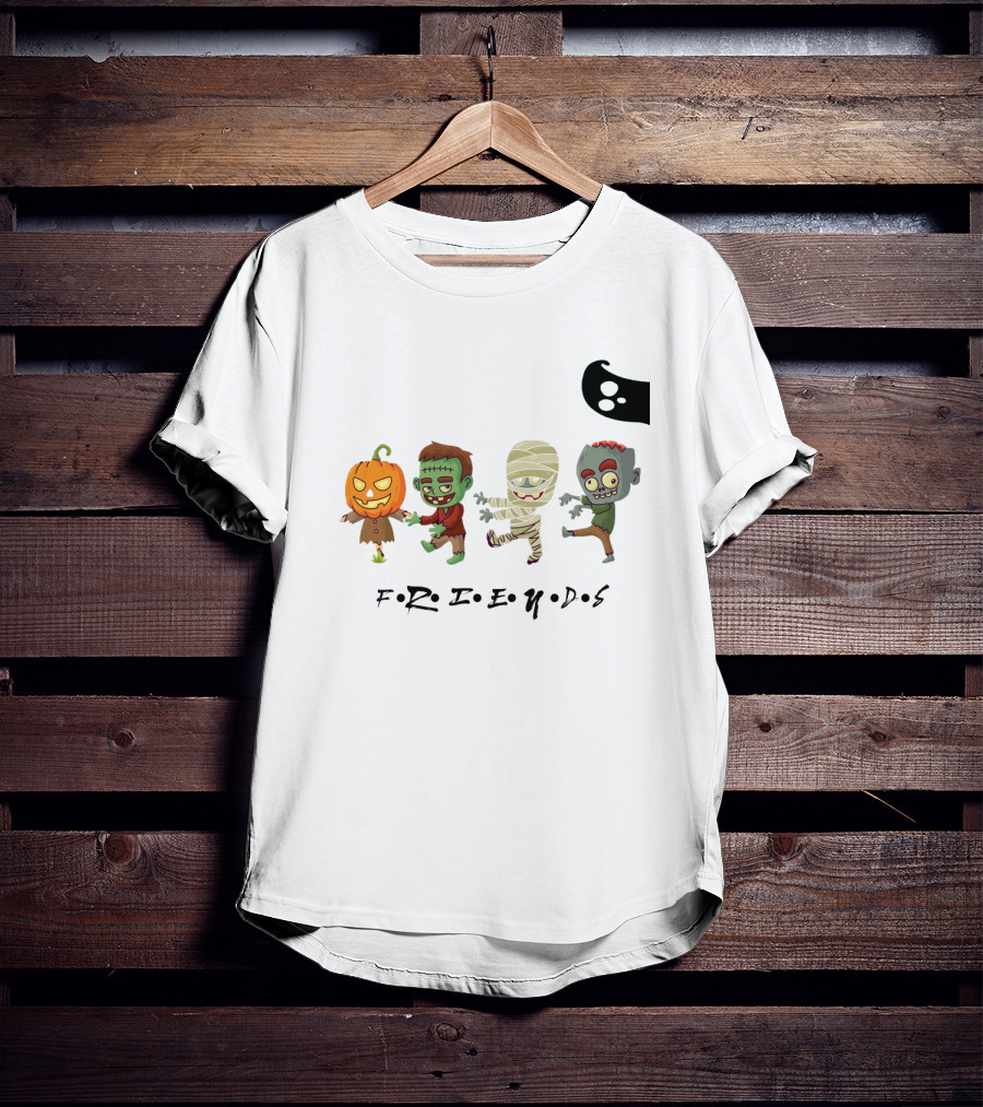 FRIENDS Horror Characters Abbey Road T-Shirt