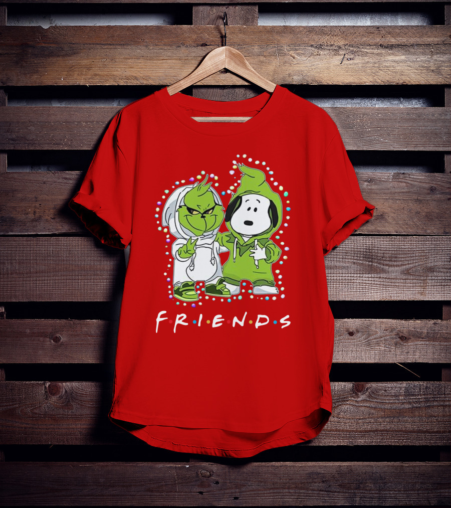 Baby Snoopy And Grinch Friends TV Show Hoodie Characters T-Shirt