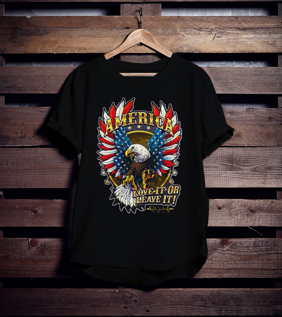 America Love It Or Leave It Bald Eagle Stars The Rush Limbaugh Show T-Shirt