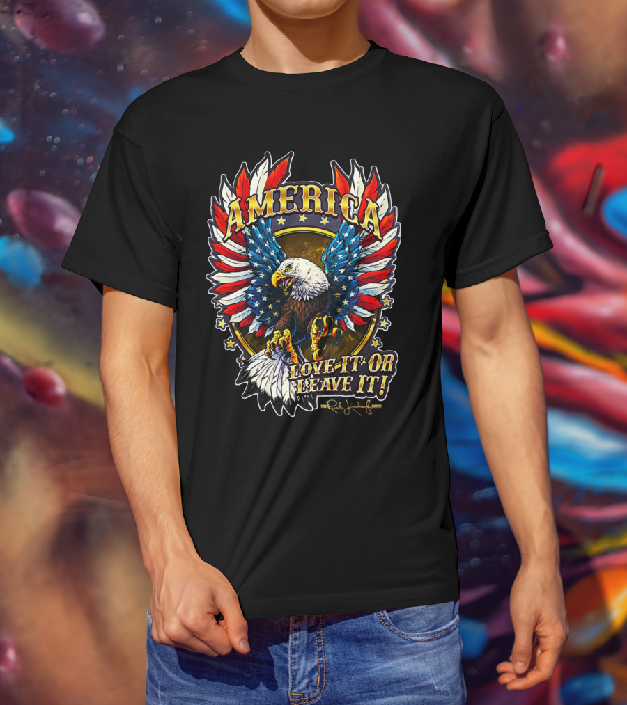 America Love It Or Leave It Bald Eagle Stars The Rush Limbaugh Show T-Shirt
