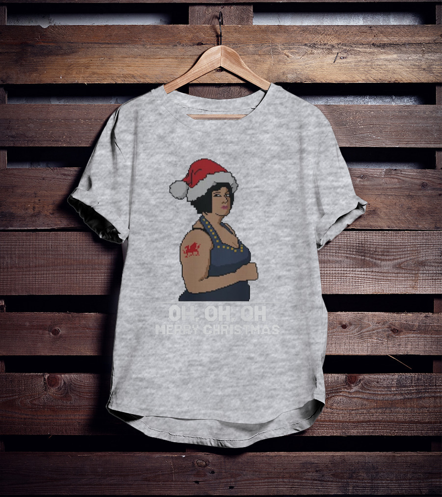 Nessa Oh Oh Oh Merry Christmas Santa Hat Jumper T-Shirt