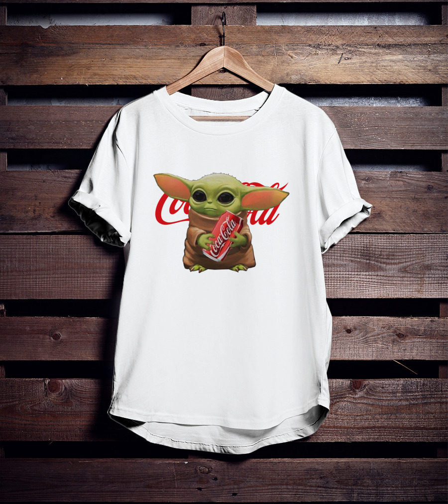 Baby Yoda Holding Coca Cola Iconic Red T-Shirt