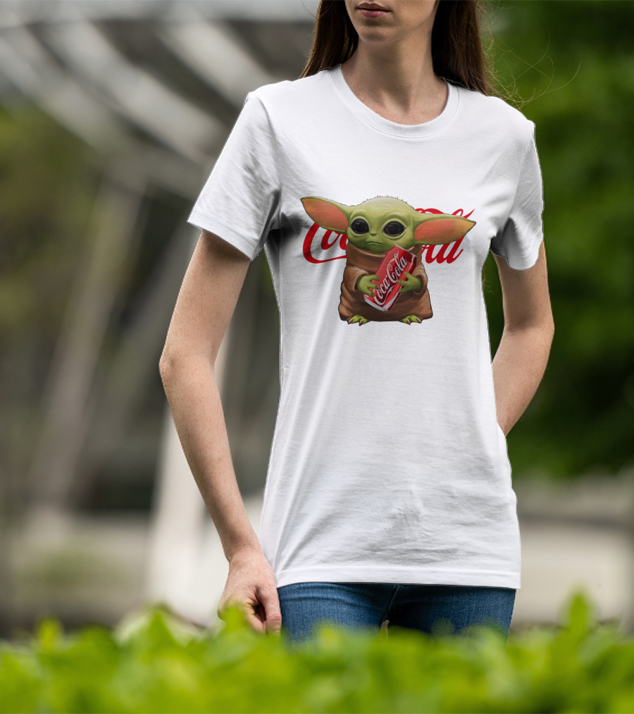 Baby Yoda Holding Coca Cola Iconic Red T-Shirt