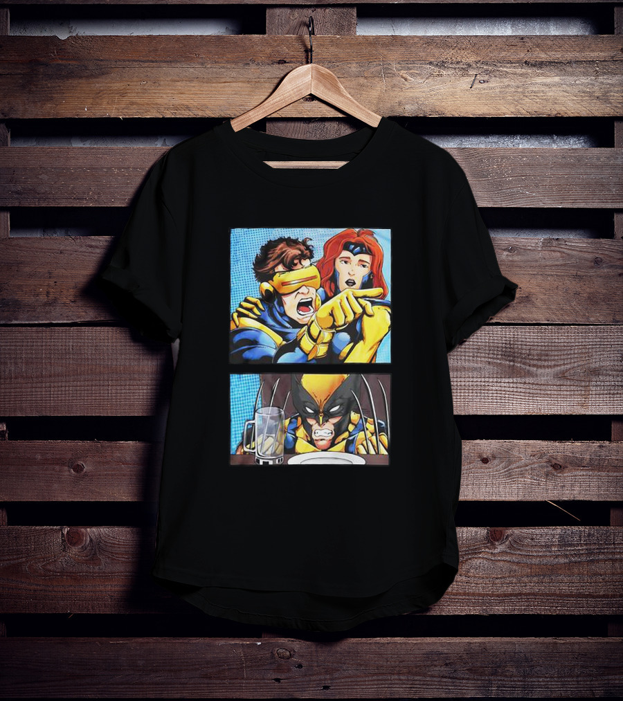 Cyclops And Jean Grey Arguing With Wolverine Meme T-Shirt