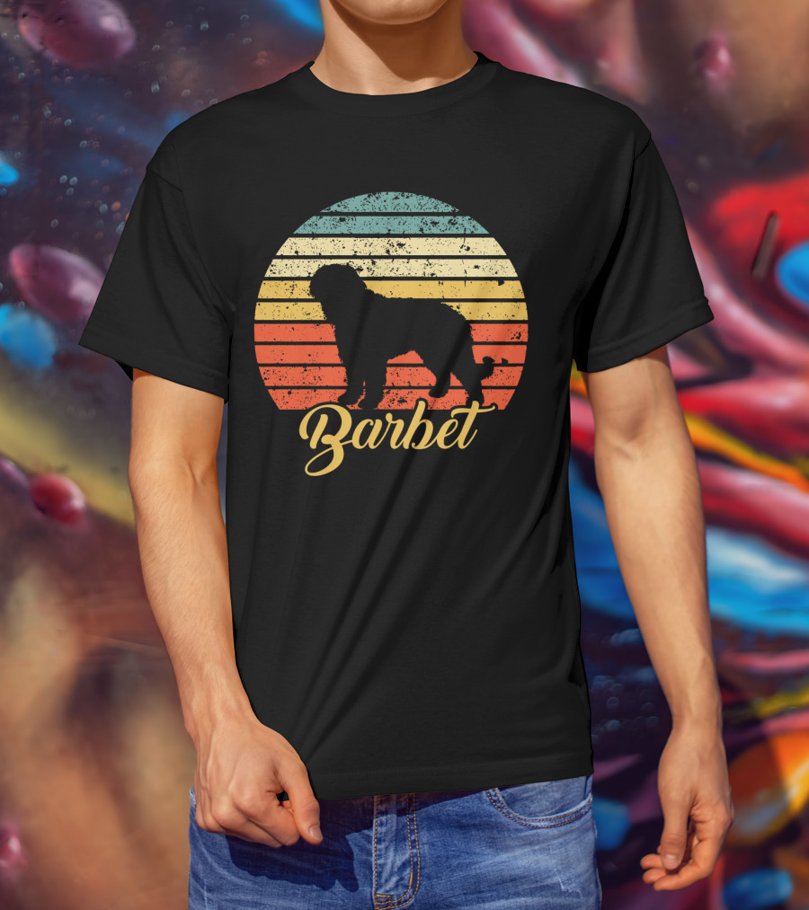 Vintage Barbet Retro Sunset T-Shirt