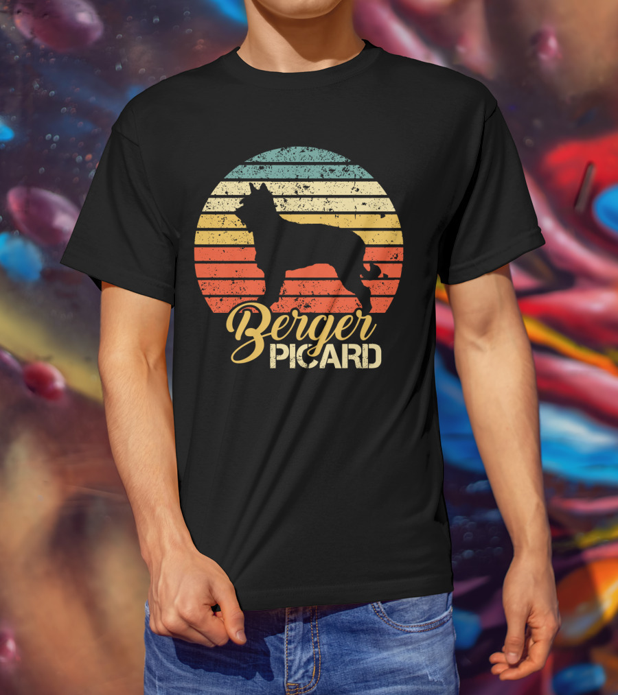 Retro Sunset Berger Picard T-Shirt