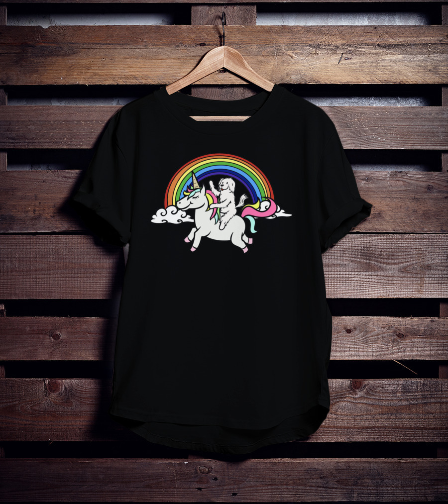 Maltese On Unicorn T-Shirt