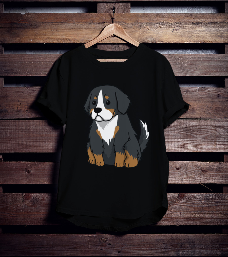 BERNESE Mountain Dog Cartoon Puppy Cute T-Shirt