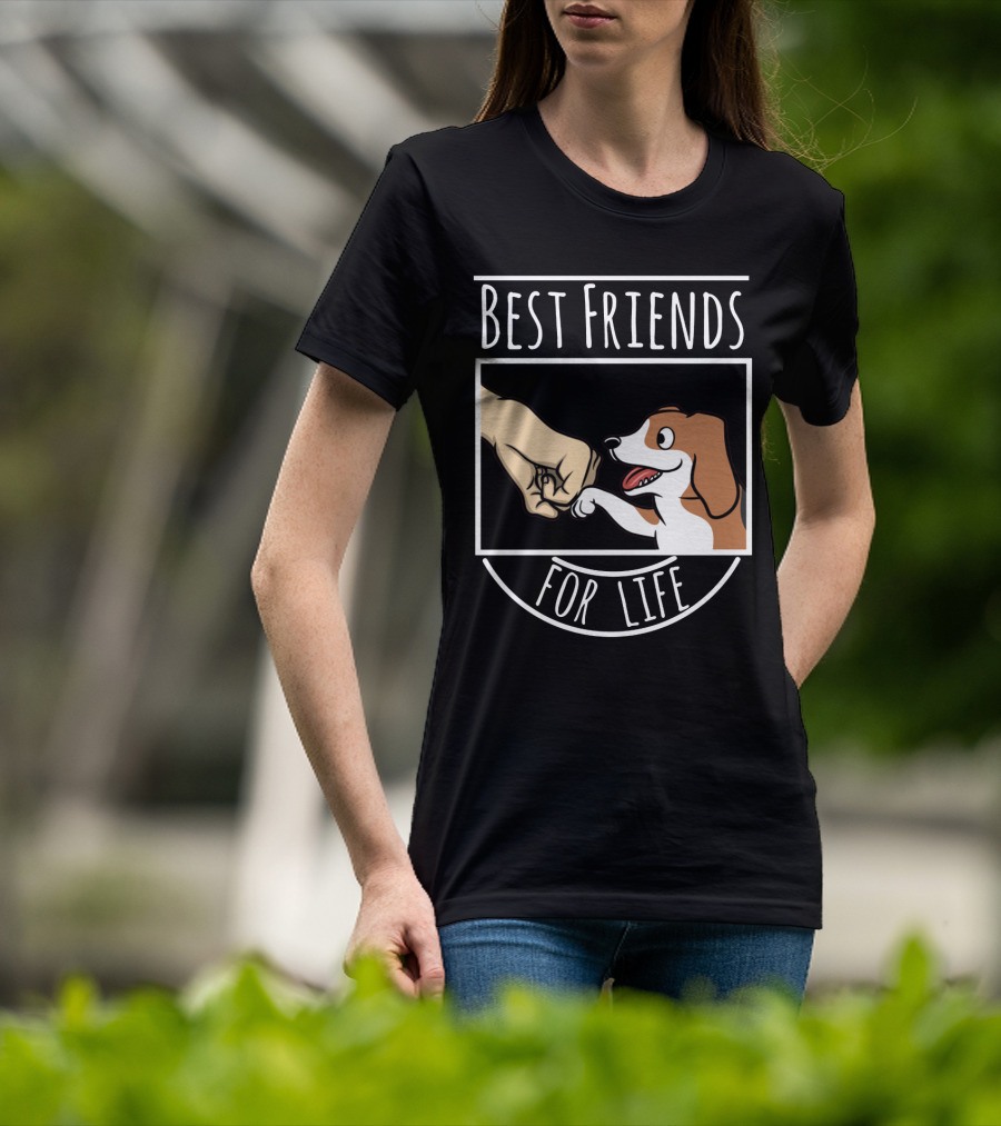 Best Friends For Life Beagle Fist Bump T-Shirt