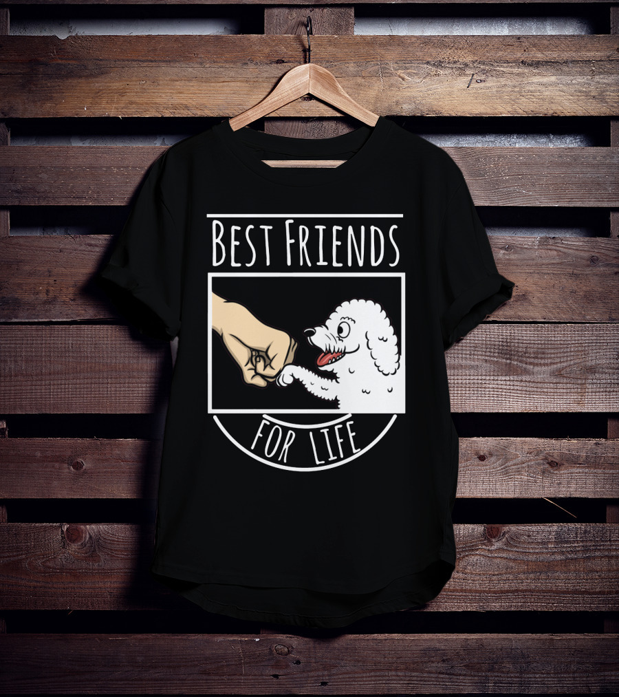 Bichon Frise Best Friends For Life Fist Bump T-Shirt