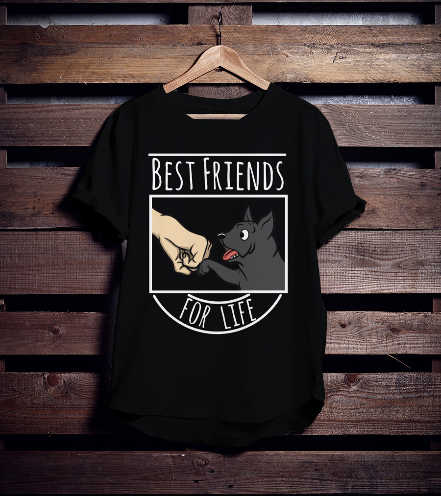 Best Friends For Life Cane Corso Dog Fist Bump T-Shirt
